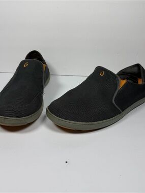 Olukai Men’s Nohea Mesh Slip-On Shoes Dark Shadow US M12 Preowned